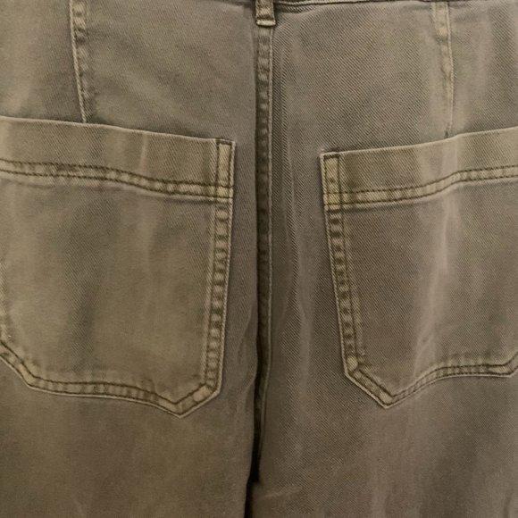Straight leg cotton olive green jeans/pants - Picture 5 of 6